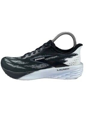 Brooks Launch 11 Womens Road Running Shoes Size 7.5 Black/White Walking Sneakers